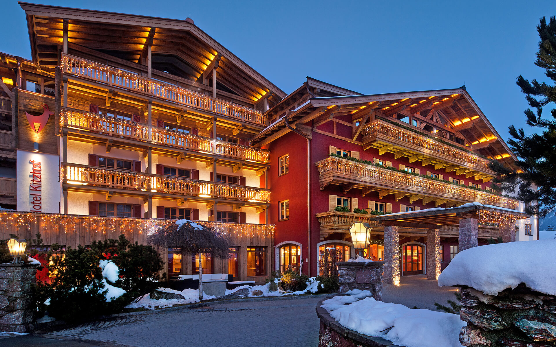 Das Hotel Kitzhof von außen
